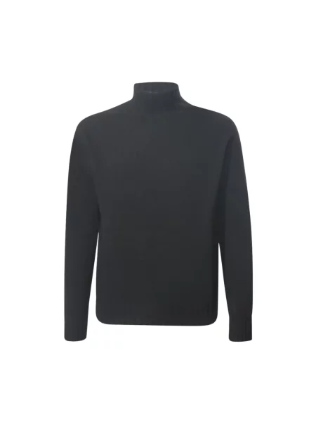 Sweter Alpha Studio wełniany czarny