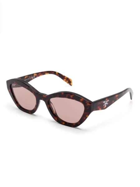 Ochelari de soare Prada Eyewear cu imprimeu geometric maro