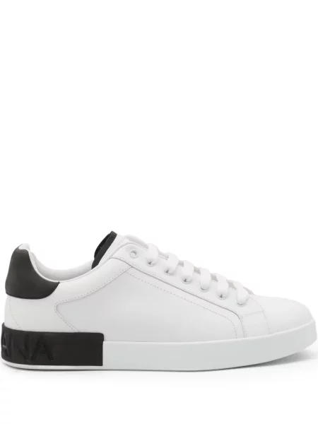 Sneakerși Dolce & Gabbana din piele alb