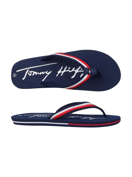 Šľapky Tommy Hilfiger modrá