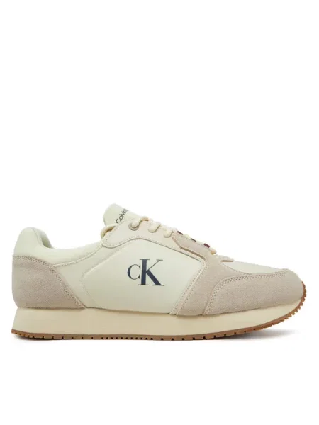 Calvin Klein Jeans Sneakersy Retro Sock Runner Mg béžová