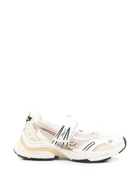 Sneakerși Ash chunky cu bretele alb