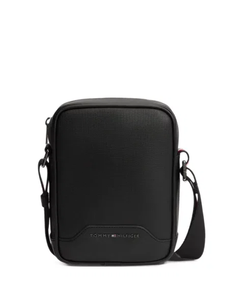 Geantă crossbody Tommy Hilfiger cu autograf negru