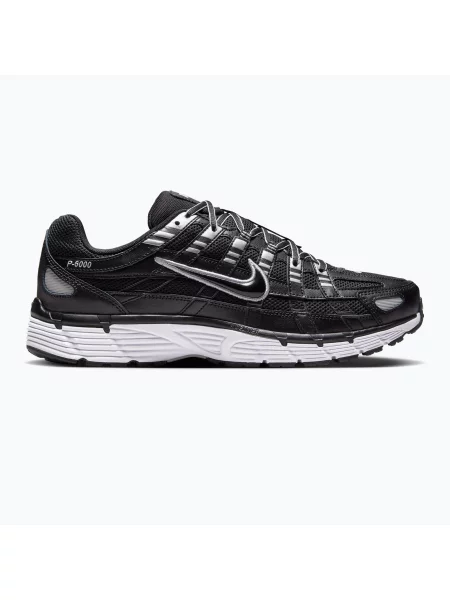 Încălțăminte pentru bărbați Nike black/white/metallic silver/black alb