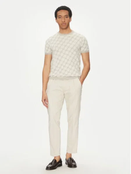 JOOP! Svetr 17 Béžová Modern Fit bílý