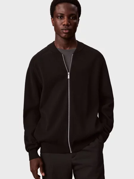 Трикотажний бомбер Calvin Klein чорний