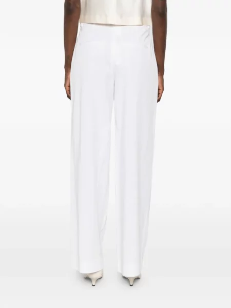Pantaloni cu picior drept Vince alb