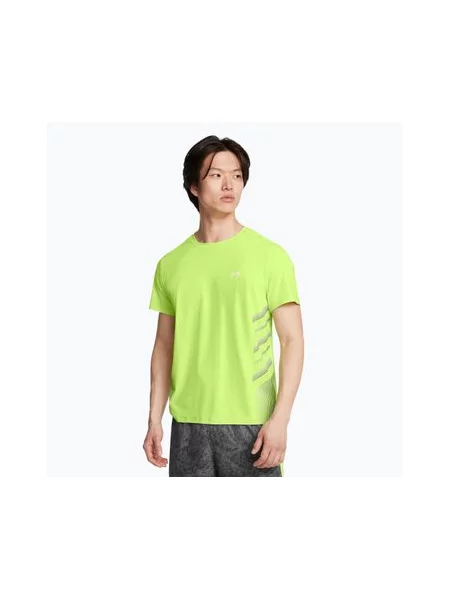 Короткая футболка Under Armour с коротким рукавом зеленая