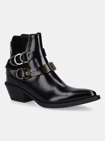 Pinko cizme de piele Tex 13 negru