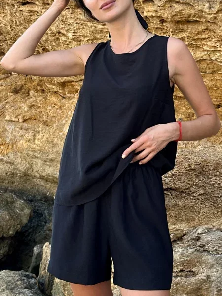 Шорти Cosy віскоза/поліестер чорний