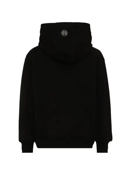 Bluza z kapturem dziecięca Philipp Plein czarna