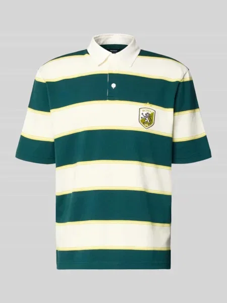 Koszulka polo o kroju regular fit z wyhaftowanym logo Mcneal zielona