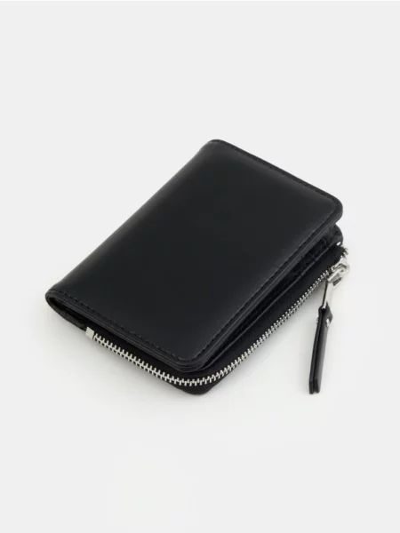Маленький гаманець зі штучної шкіри чорний