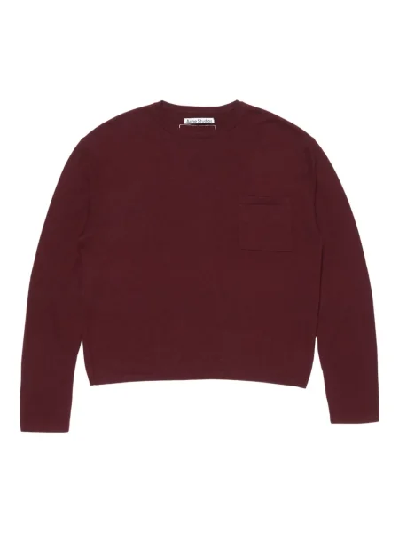 Pulover Acne Studios din cașmir roșu