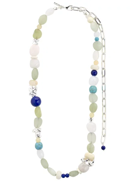 Pilgrim Verižica Dream / modra / jabolko / srebrna bež