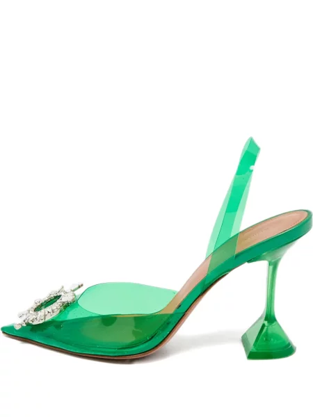 Pantofi cu toc Amina Muaddi verde