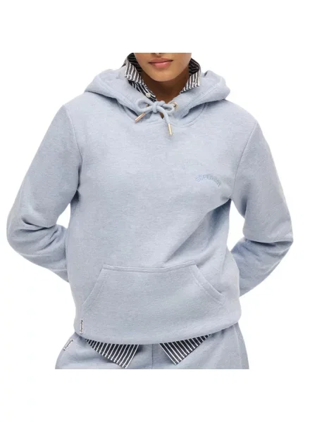 Bluza z kapturem Superdry Essential Logo Emb Hb niebieska