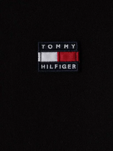 Суичър с качулка Tommy Hilfiger черно