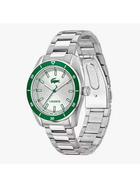 Lacoste Zegarek Boston Męski Srebrny szary