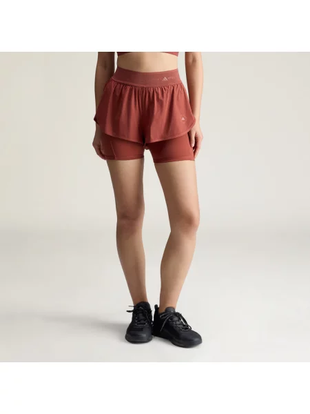Adidas by Stella McCartney szorty treningowe pomarańczowe