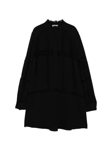 Lung rochie Dice Kayek din dantelă negru
