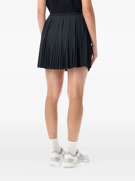 Iš natūralios odos retro stiliaus kelnės Nike apvaliu kaklu ruda