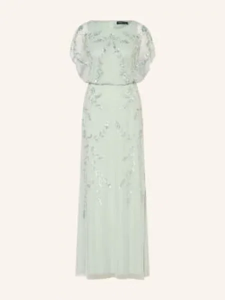 Adrianna Papell Suknia Wieczorowa Z Cekinami I Ozdobnymi Perełkami gruen