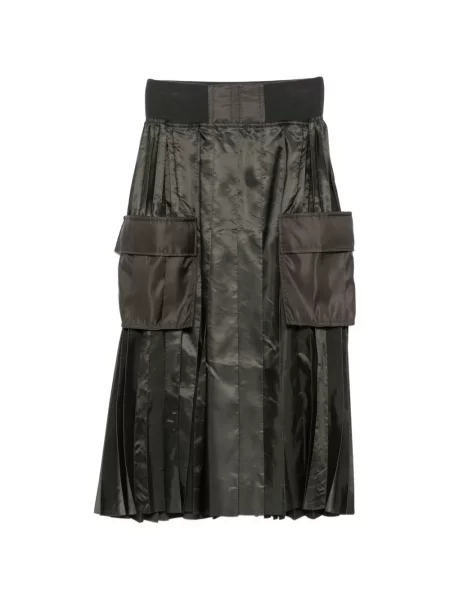 Fustă midi Sacai verde