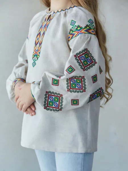 Детская рубашка Edelvika бежевая