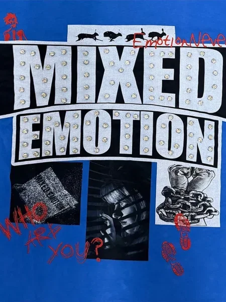 Tricou Mixed Emotion albastru