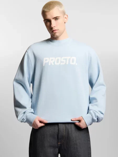 Bluza sportowa Prosto Old Logo bez kaptura niebieska
