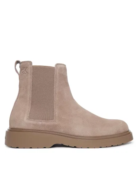 Bokacsizma Calvin Klein Combat Ess Chelsea Boot Su Sötét bézs