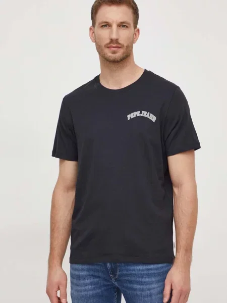 Tričko Pepe Jeans Clementine černá s potiskem bílé