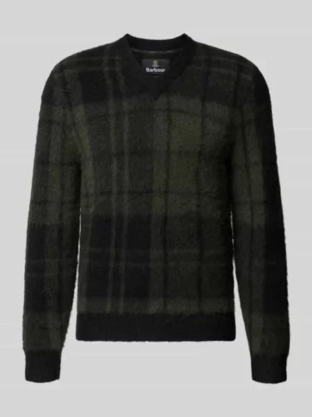 Sweter z miękkiej mieszanki wełny Barbour czarny