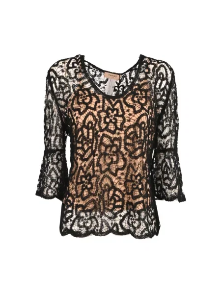 Bluzka Twinset koronkowa czarna