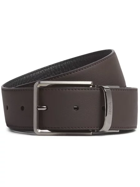 Curea Zegna din piele maro