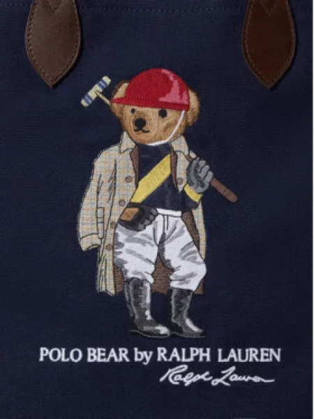 Polo Ralph Lauren tekstilna torba modra