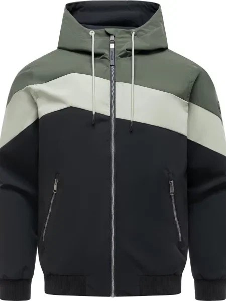 Ragwear Geacă funcțională Stewie Block Youmodo gri deschis / oliv negru