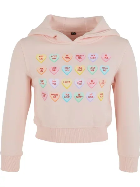 Mister Tee Mikina Sweet Heart Candy tyrkysová pink žlutá