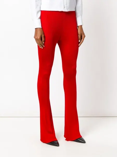 Pantaloni Givenchy evazate roșu