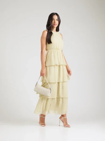 VERO MODA Večerna obleka VMMELISA svetlo zelena