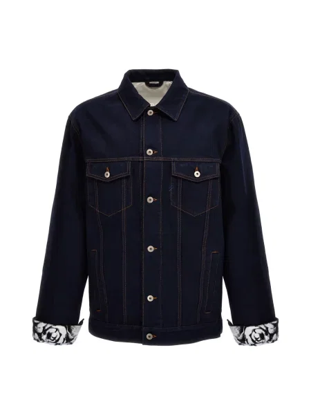 Kurtka jeansowa Burberry niebieska