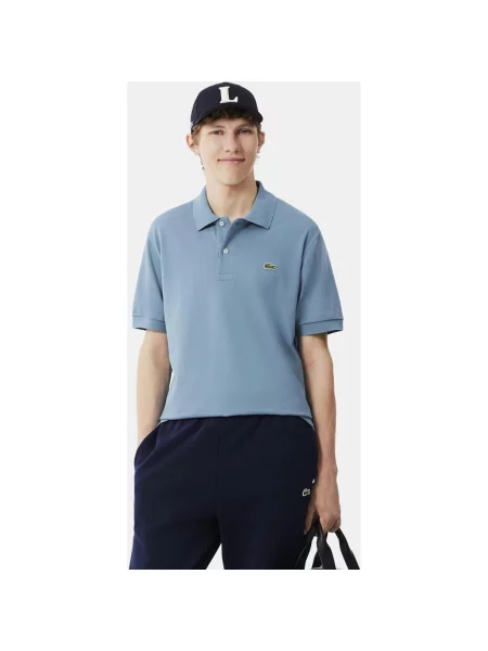 Koszulka polo Lacoste Classic Fit LIGHT z krótkim rękawem jasny XS niebieski