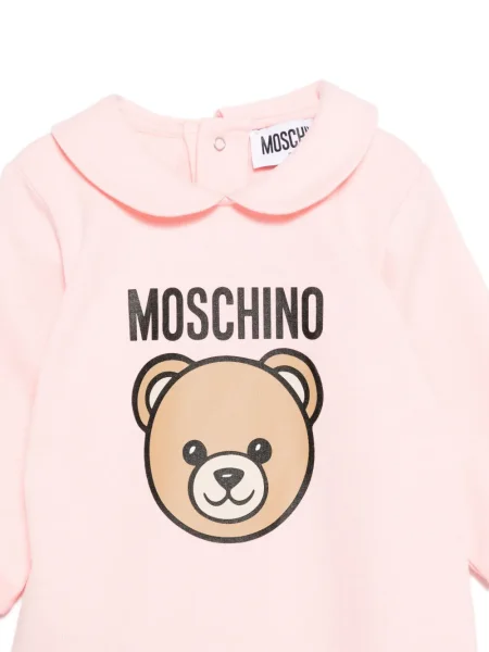 Piżama dziecięca Moschino różowa