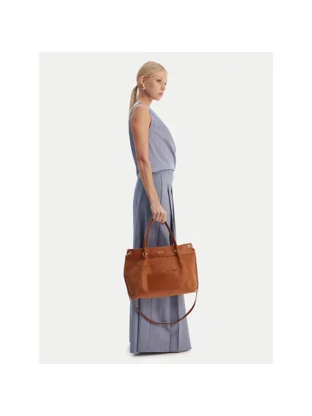 Τσάντα Armani Exchange καφέ