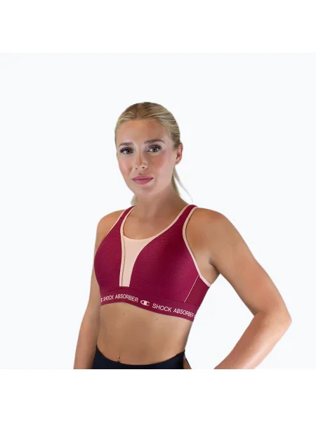 Shock Absorber Ultimate Run Bra Подплатен тибетски сутиен за обучение червен