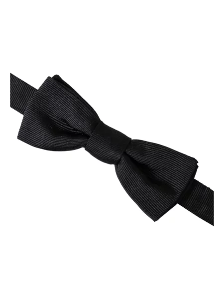 Jedwabny krawat Dolce And Gabbana czarny
