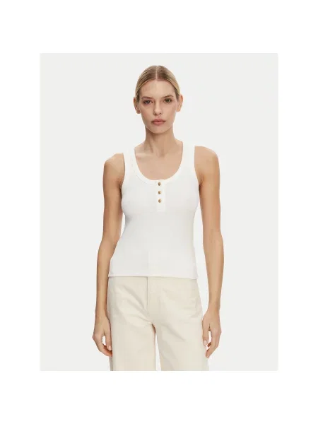 Tommy Hilfiger Top Henley Slim Fit bijela