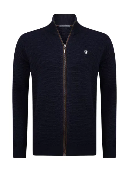 Jacey Quinn Kardigan námořnická modř hnědá