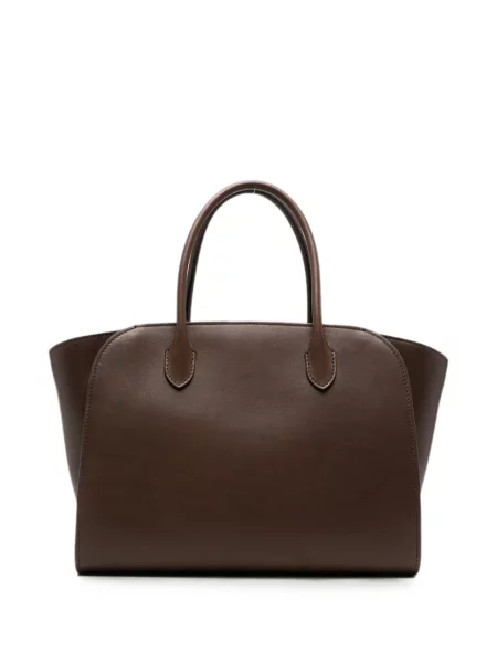 Geantă shopper The Row din piele maro